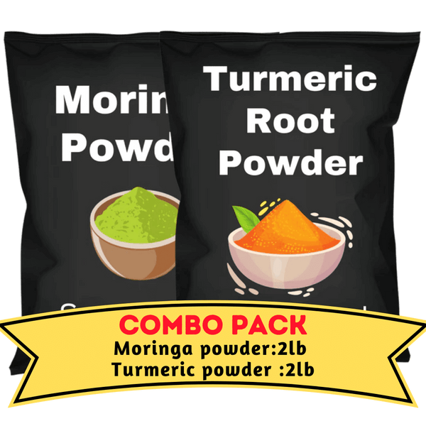 Moringa & Turmeric Powder Bundle (2 Lb Each)