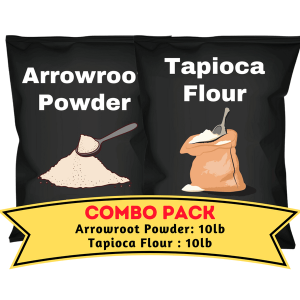 Arrowroot & Tapioca Flour Bundle (10lb each)