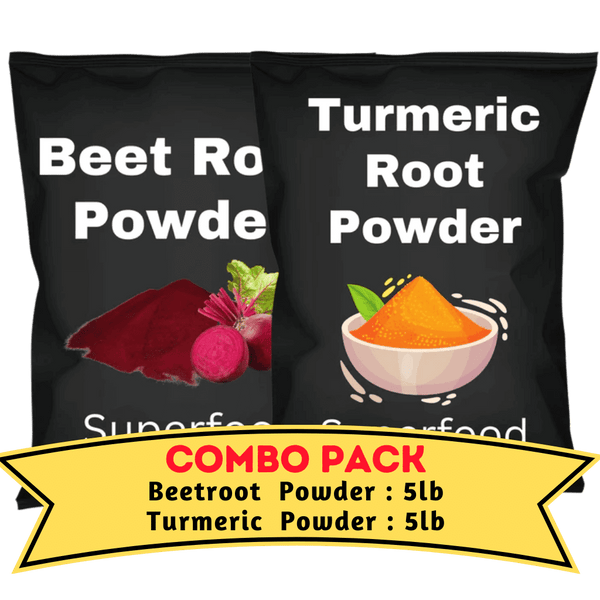Turmeric & Beetroot Powder Bundle (5 Lb Each)
