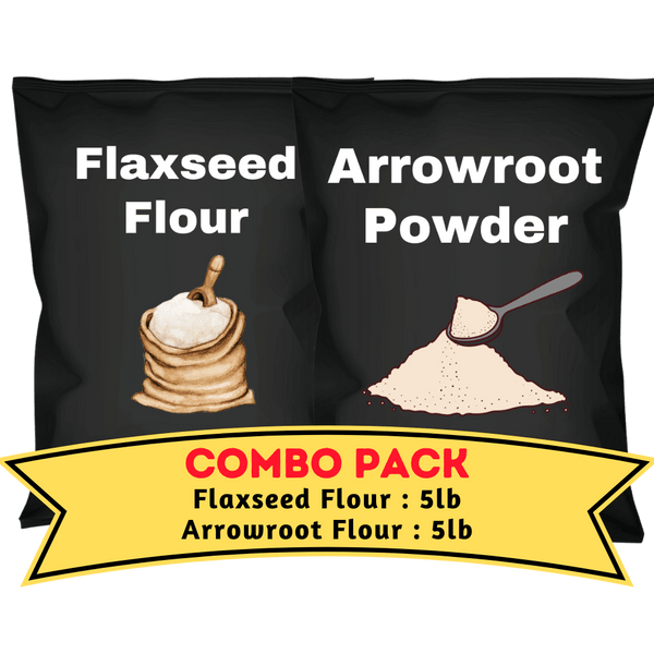Arrowroot & Flaxseed Flour Bundle (5lb each)