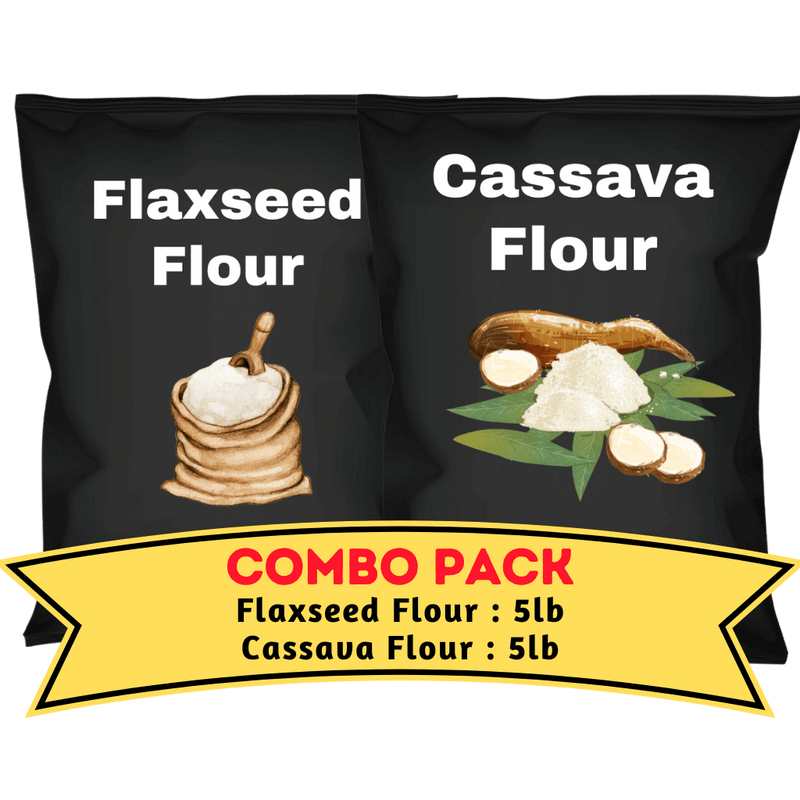 Cassava & Flaxseed Flour Bundle (5lb each)