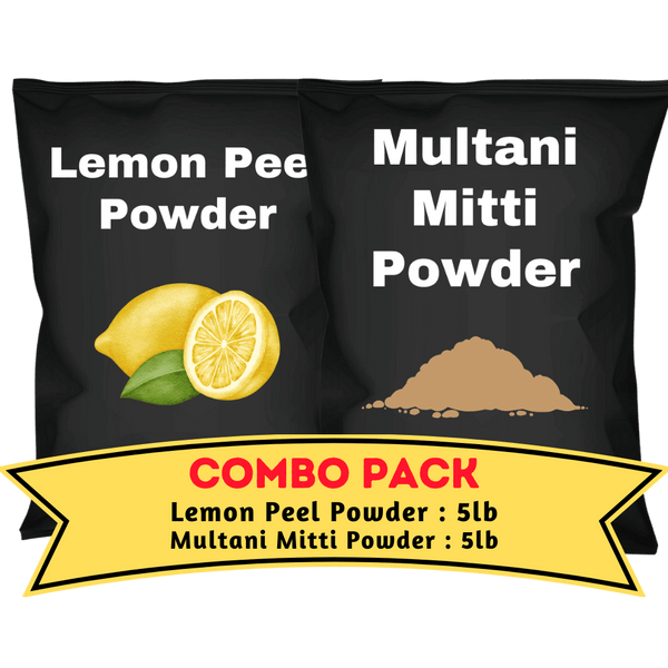 Lemon Peel & Multani Miltti Powder Bundle (5lb each)