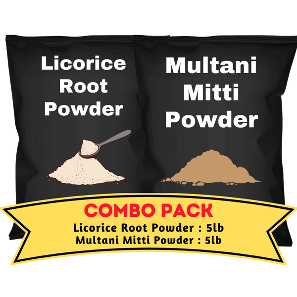 Licorice & Multani Mitti Powder Bundle (5lb each)