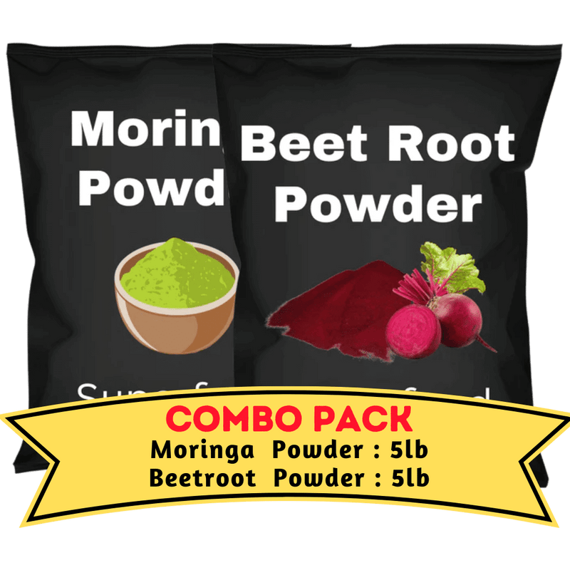Moringa & Beetroot powder Bundle (5 Lb Each)