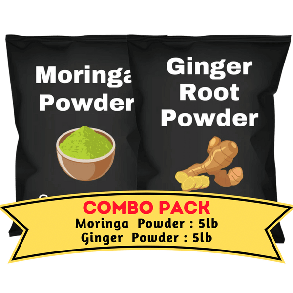 Ginger & Moringa powder Bundle (5 Lb Each)