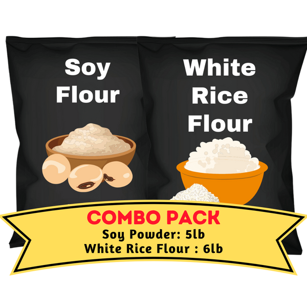 Soy & White Rice Flour Bundle (5lb & 6lb each)